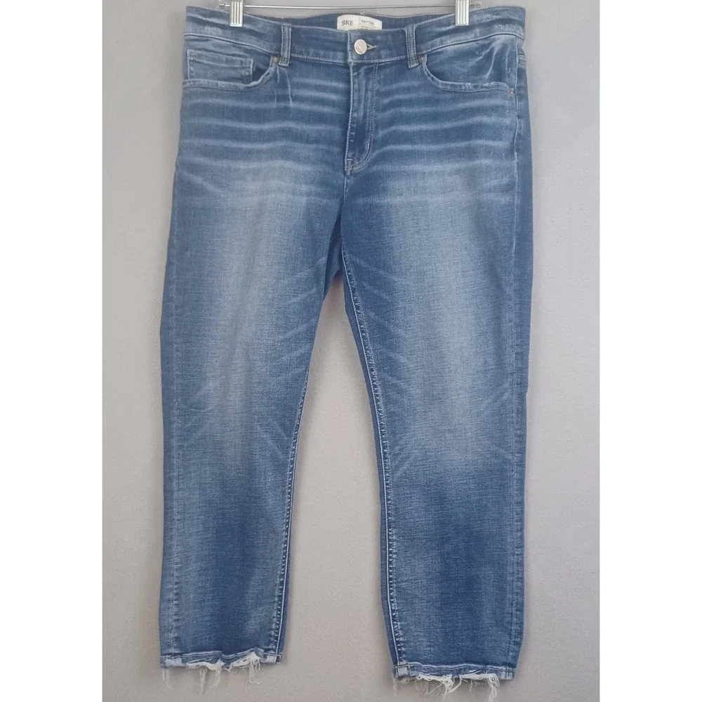 BKE Payton Jeans Womens 31 (fits 34X24) Mid RiseUniversal Fit Straight Leg